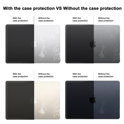 Techprotectus Hard-Shell Laptop Sleeve with Keyboard Cover, Black, (TP-BK-MA13M2)