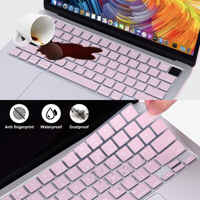 Techprotectus Hard-Shell Case with Keyboard Cover, Rose Quartz, Apple 13 Macbook Air M2(TP-RQ-K-MA1