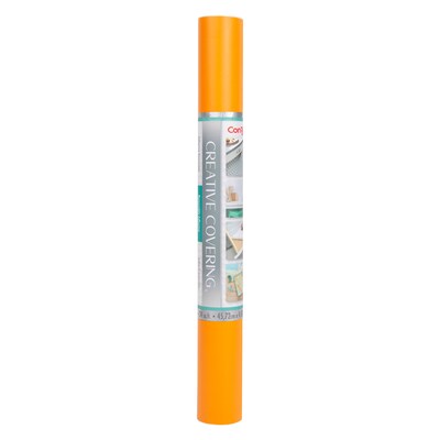 Con-Tact® Creative Covering™ Adhesive Covering, 18" x 16', Orange, 1 Roll (KIT16FC9A1K206)