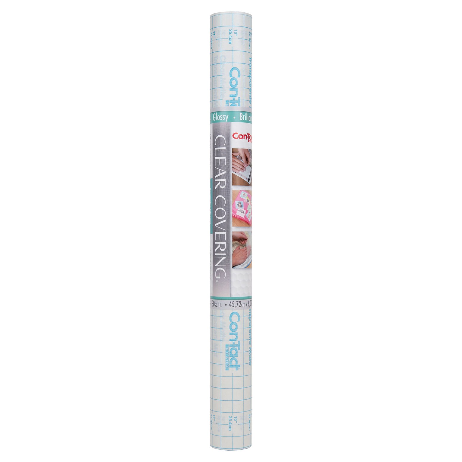 Con-Tact® Creative Covering™ Adhesive Covering, 18 x 16, Clear Glossy, 1 Roll (KIT16FC9AD7206)