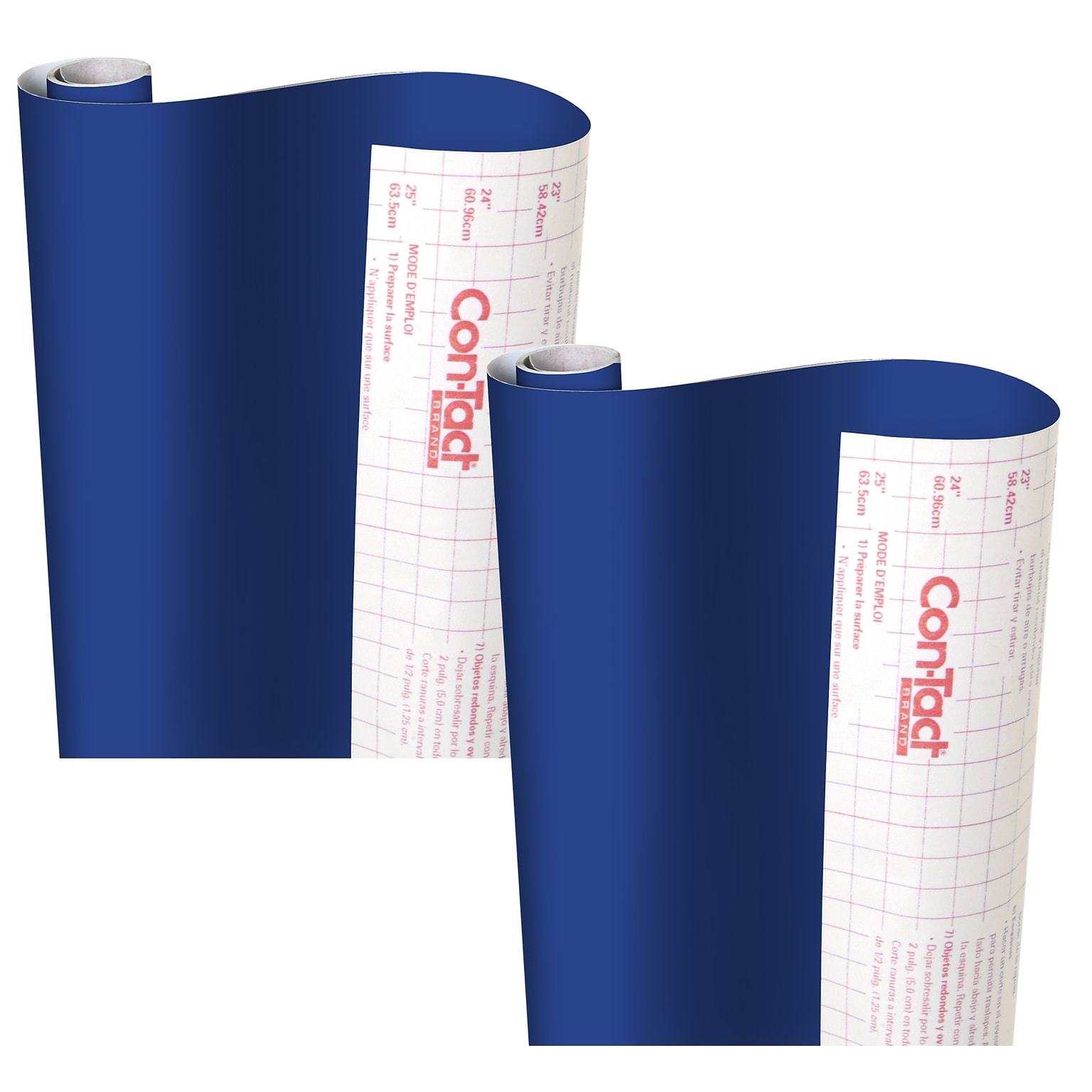 Con-Tact Creative Covering™ Adhesive Covering, 18 x 16 Per Roll, Royal Blue, 2 Rolls (KIT16FC9AH1206-2)