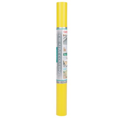 Con-Tact® Creative Covering™ Adhesive Covering, 18" x 16', Yellow, 1 Roll (KIT16FC9AH2206)