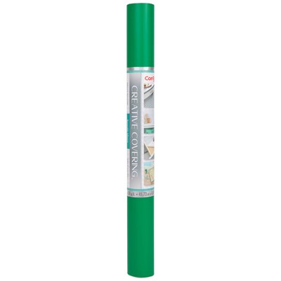 Con-Tact® Creative Covering™ Adhesive Covering, 18" x 16', Kelly Green, 1 Roll (KIT16FC9AH4206)