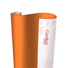 Con-Tact® Creative Covering™ Adhesive Covering, 18 x 50, Orange, 1 Roll (KIT50FC9A1K606)