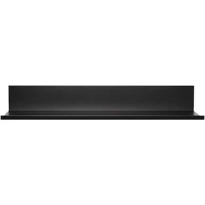 Hangman No-Stud Single Aluminum Floating Shelf, 18-In., Black Powder Coat (HANL18B)