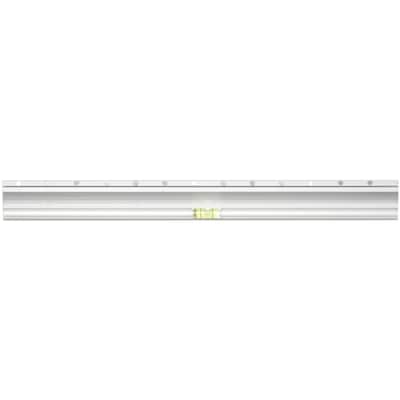 Hangman No-Stud Single Aluminum Floating Shelf, 24-In., Black Powder Coat (HANL24B)