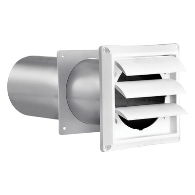 Lambro White 4 Plastic Louvered Vent (267W)