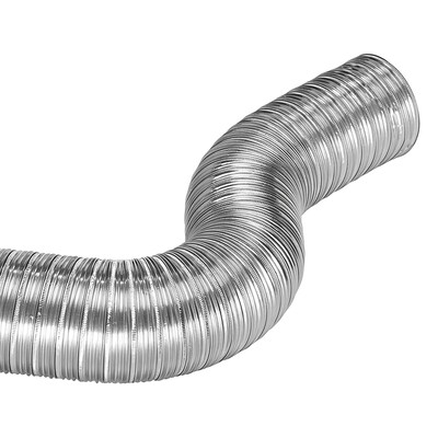 Lambro Silver 3 x 8 Flexible Semi-Rigid Aluminum Duct (301)