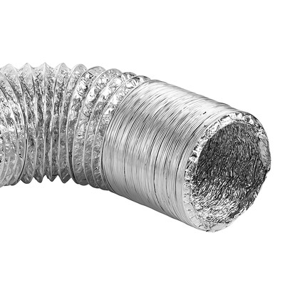 Lambro Silver 4" x 25' Foil Flex Duct (414)