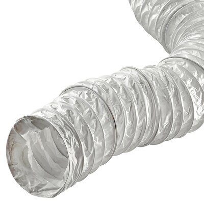 Lambro White 4" x 8' Flexible Vinyl Duct (1303)