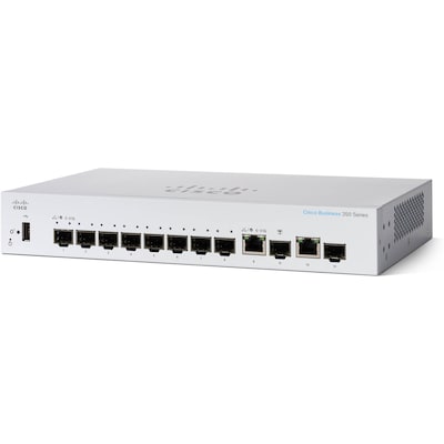 Cisco 350 8-Port Gigabit Ethernet Managed Switch, Silver (CBS3508SE2GNA)