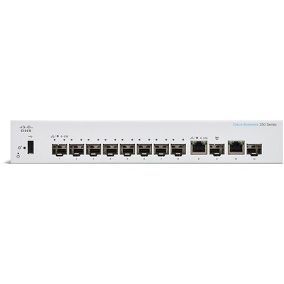 Cisco 350 8-Port Gigabit Ethernet Managed Switch, Silver (CBS3508SE2GNA)