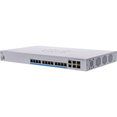 Cisco 350 12-Port Gigabit Ethernet Managed Switch, Silver (CBS35012NP4XNA)