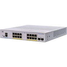 Cisco 350 16-Port Gigabit Ethernet Managed Switch, Silver (CBS35016FP2GNA)