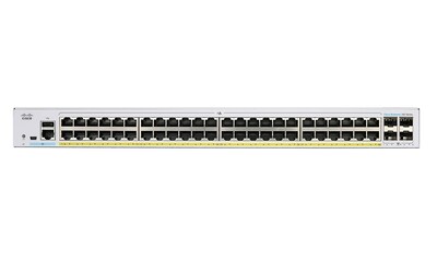 Cisco Business 350 CBS350-48FP-4G-NA 52 Port Gigabit Ethernet Rack Mountable Switch