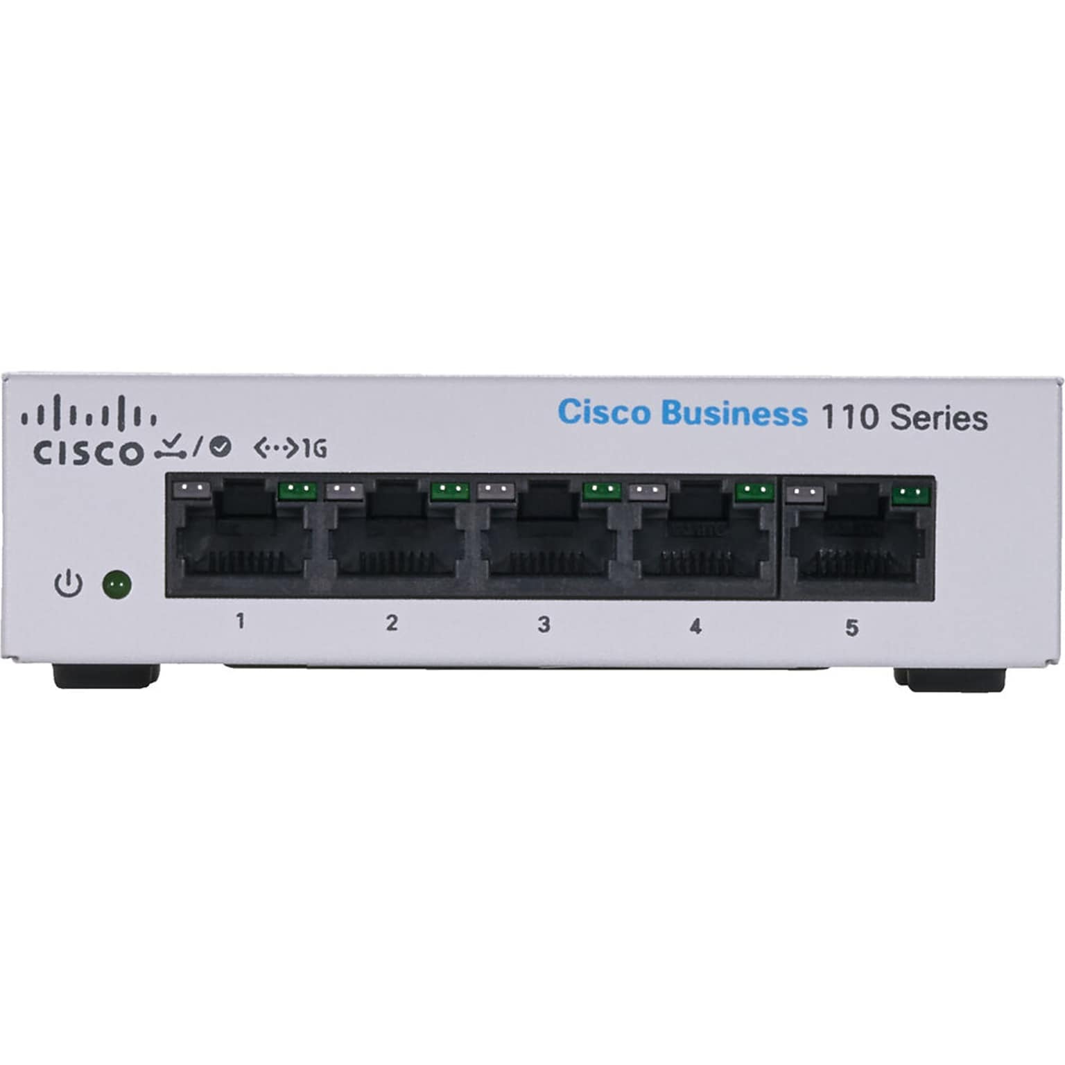 Cisco 110 5-Port Gigabit Ethernet Managed Switch, Silver (CBS1105TDNA)