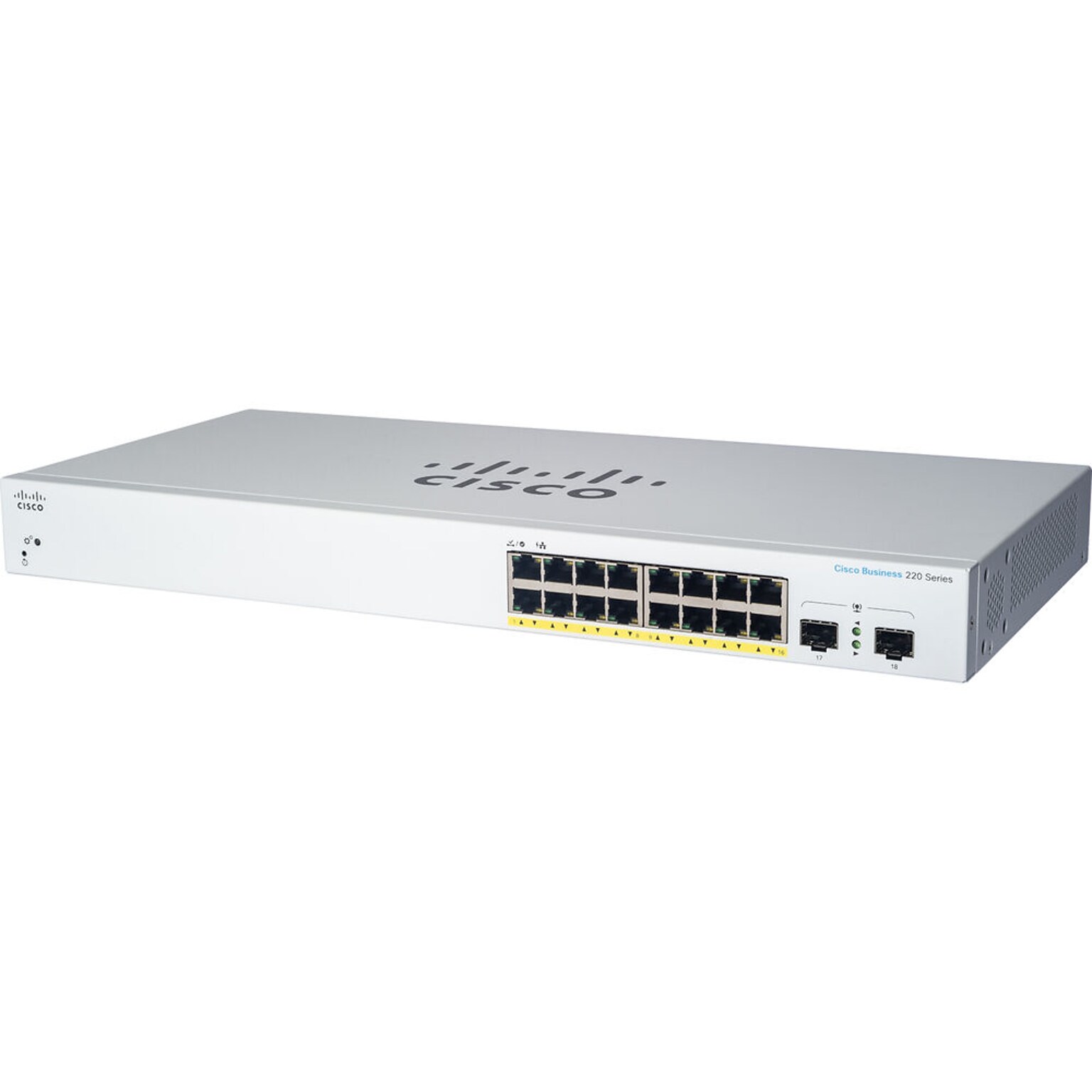 Cisco 220 16-Port Gigabit Ethernet Managed Switch, Silver (CBS22016T2GNA)