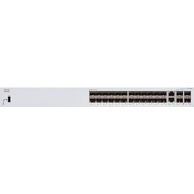 Cisco 350 24-Port Gigabit Ethernet Managed Switch, Silver (CBS35024S4GNA)