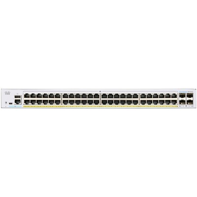 Cisco 250 48-Port Gigabit Ethernet Managed Switch, Silver (CBS25048PP4GNA)