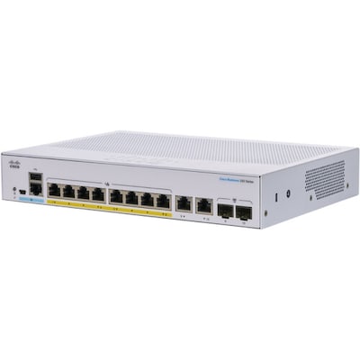 Cisco 250 CBS250-8FP-E-2G-NA 8 Ports Gigabit Ethernet Rackmount Design Switch
