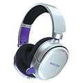 Raycon Bluetooth Gaming Headphones with Retractable HD Microphone, Lunar Silver, (RBH861-22E-SIL)