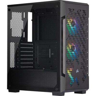 Corsair iCUE 220T RGB Airflow ATX Mid-Tower Computer Case, Black (CC9011173WW)