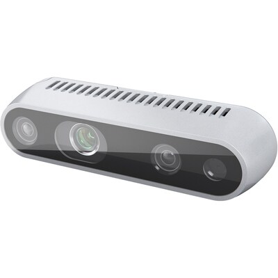 Intel RealSense D435i Indoor/Outdoor USB 3.1 Depth Camera, Silver (82635D435IDK5P)