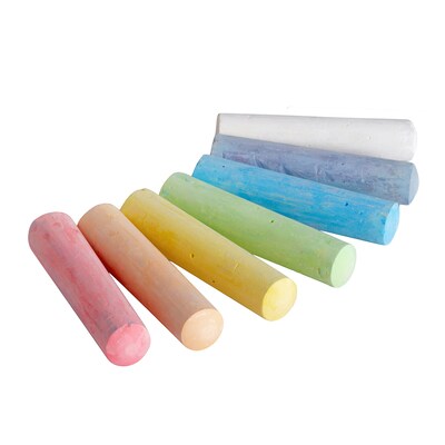 Learning Advantage Ready 2 Learn Jumbo Sidewalk Chalk, Multicolor, 20/Tub, 3 Tubs/Bundle (CE-10014-3)