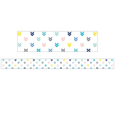 Creative Teaching Press Calm & Cool EZ Borders/Trim, 3" x 48', Mini Chevrons, 3/Pack (CTP10529-3)