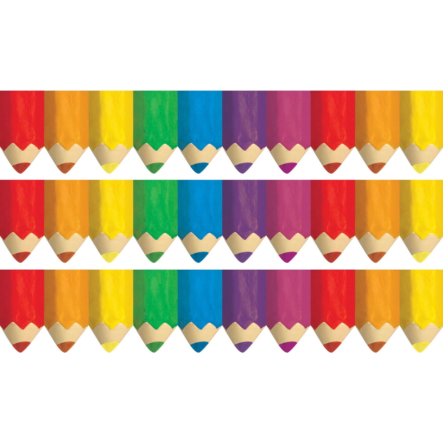Creative Teaching Press EZ Borders/Trim, 2.75 x 48, Jumbo Color Pencils, 3/Pack (CTP10559-3)