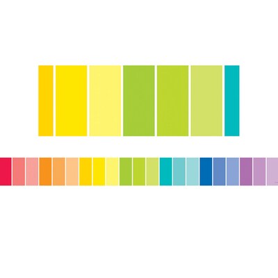 Creative Teaching Press EZ Borders/Trim, 3" x 48', Rainbow Paint Chip, 3/Pack (CTP10564-3)