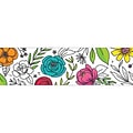 Creative Teaching Press Bright Blooms EZ Borders/Trim, 3 x 48, Doodly Blooms, 3/Pack (CTP10672-3)