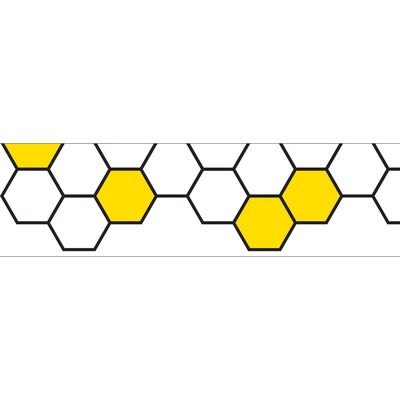 Creative Teaching Press EZ Borders/Trim, 3" x 48', Busy Bees Honeycomb, 3/Pack (CTP10676-3)