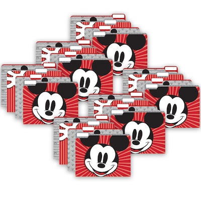 Eureka® Mickey Mouse® Throwback File Folders, 9 x 11.5, 4 Per Pack, 6 Packs (EU-866443-6)