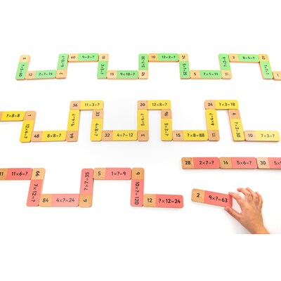 Educational Advantage Wooden Multiplication Dominoes (EA-353)