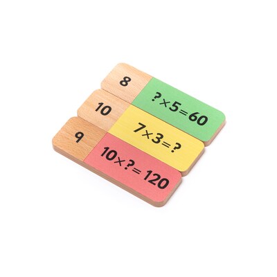 Educational Advantage Wooden Multiplication Dominoes (EA-353)