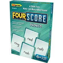Teacher Created Resources® Four Score Card Game: Phonics, Pack of 3 (EP-66116-3)