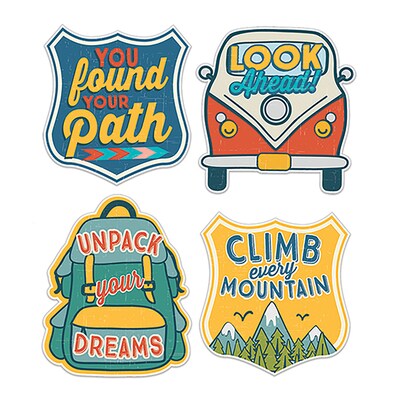 Eureka Adventurer Sticker Badges Stickers, 2.25 x 2.75, Multicolor, 40/Pack, 12 Pack/Bundle (EU-65