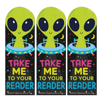 Eureka Take Me To Your Reader Green Apple Scented Bookmarks, Multicolor, 24/Pack, 3 Packs/Bundle (EU