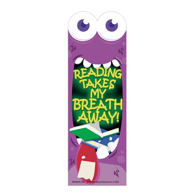 Eureka Reading Takes My Breath Away Monster Breath Scented Bookmarks, Multicolor, 24/Pack, 3 Packs/B