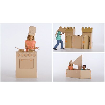Elmer's Build It Tools Starter Set, Tan, 60 Pieces (ELM2153299)