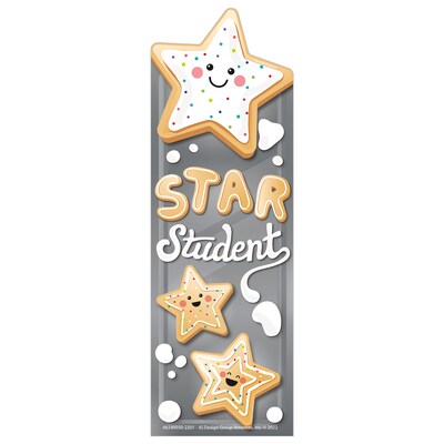 Eureka Star Cookies Sugar Cookie Scented Bookmarks, Multicolor, 24/Pack, 3 Packs/Bundle (EU-834055-3)