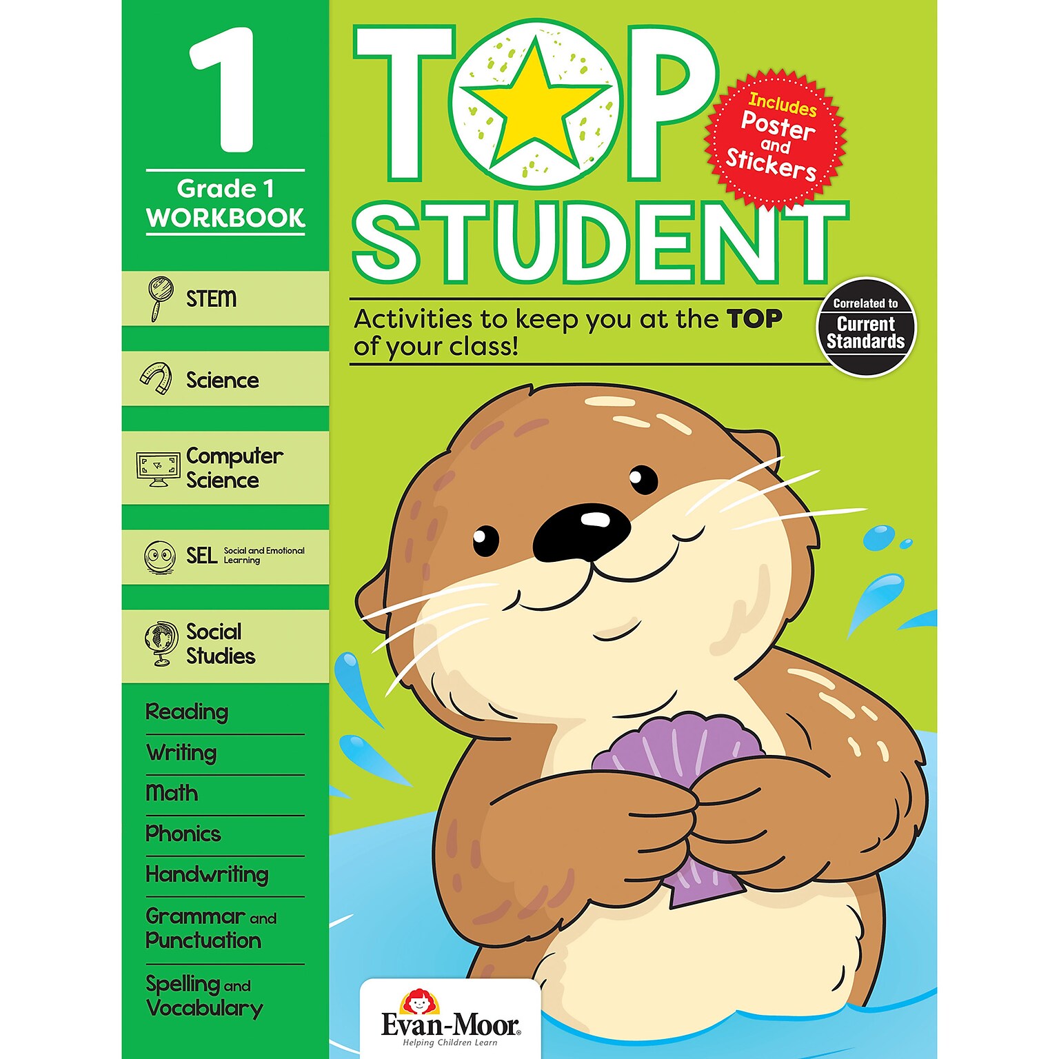 Evan-Moor Top Student, Grade 1 Workbook