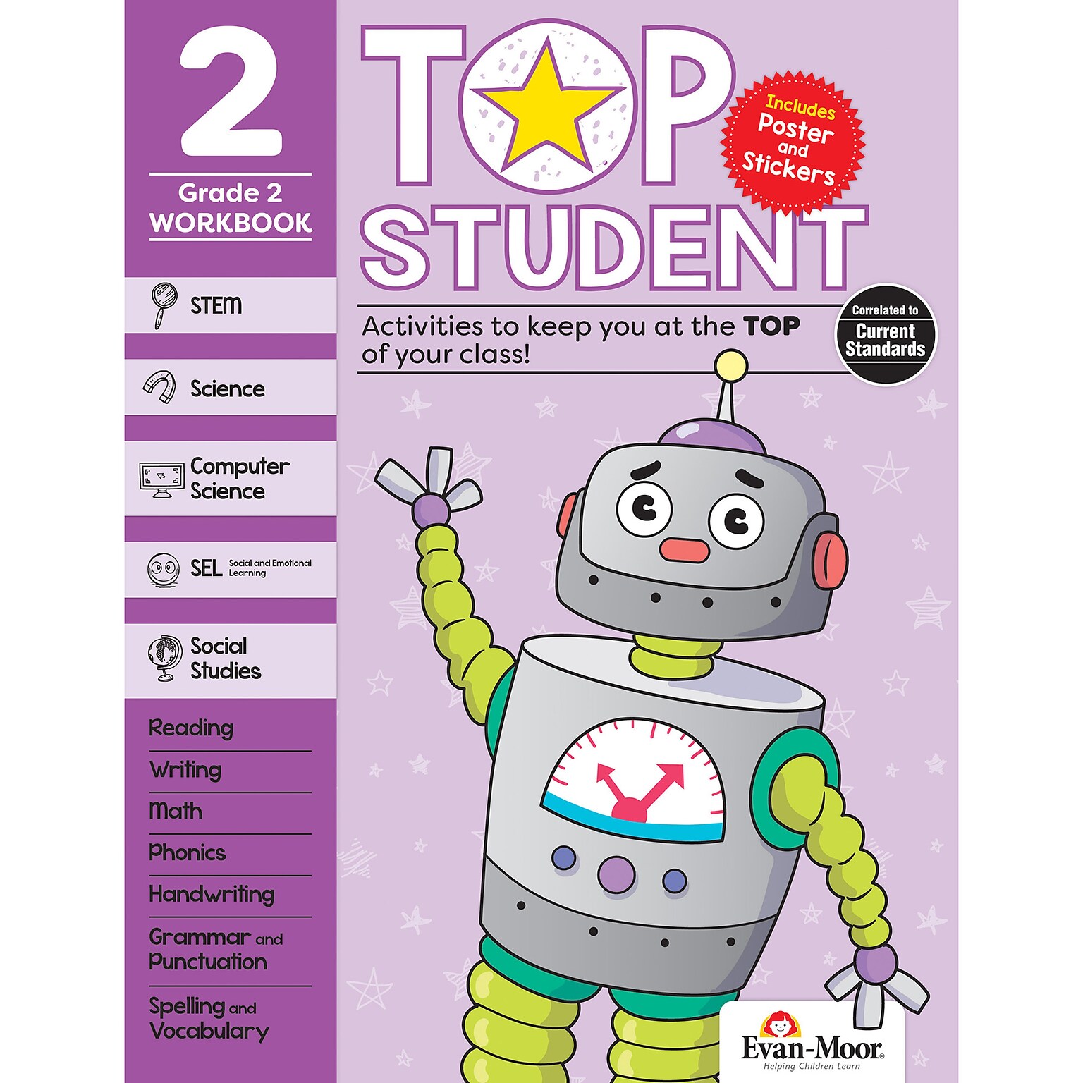 Evan-Moor Top Student, Grade 2 Workbook