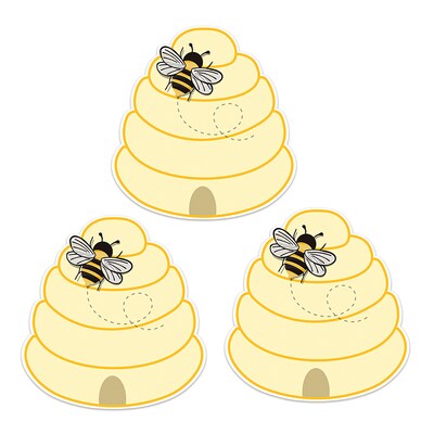 Eureka The Hive 5.5 Beehive Paper Cut-Outs, 36/Pack, 3 Pack/Bundle (EU-841571-3)