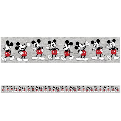 Eureka Mickey Mouse Borders/Trim, 2.25 x 37, Throwback Mickey Poses, 6/Pack (EU-845665-6)