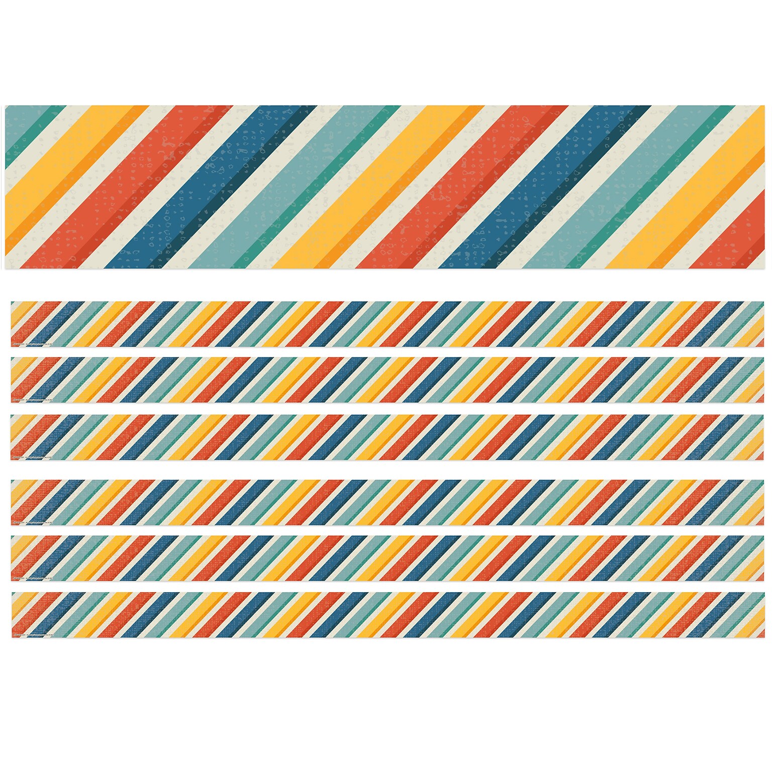 Eureka Adventurer Borders/Trim, 2.25 x 37, Stripes, 6/Pack (EU-845668-6)