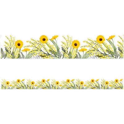 Eureka The Hive Borders/Trim, 3.25" x 37', Floral, 6/Pack (EU-846327-6)