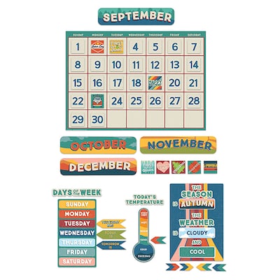 Eureka Adventurer Calendar Bulletin Board Set, 110/Set (EU-847802)