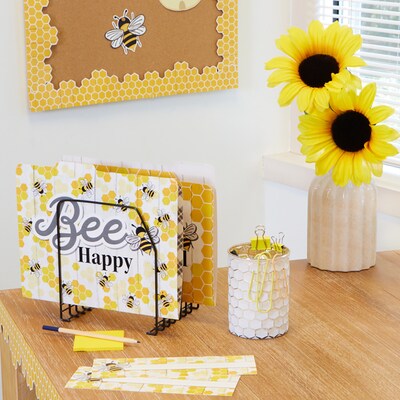 Eureka The Hive File Folders, Straight Cut, Letter Size, Assorted Colors, 4/Pack, 6 Packs/Bundle (EU-866447-6)